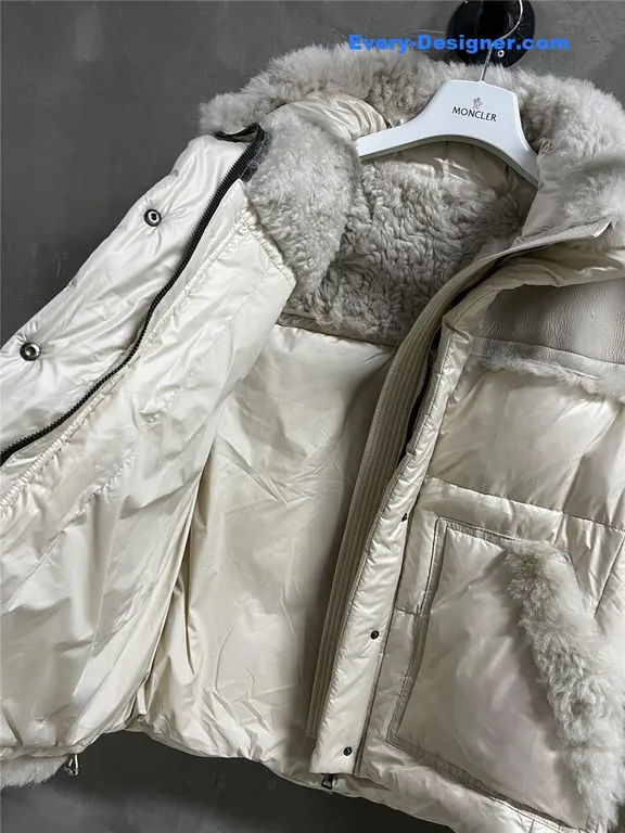 Moncler Wool and Shearling Jacket